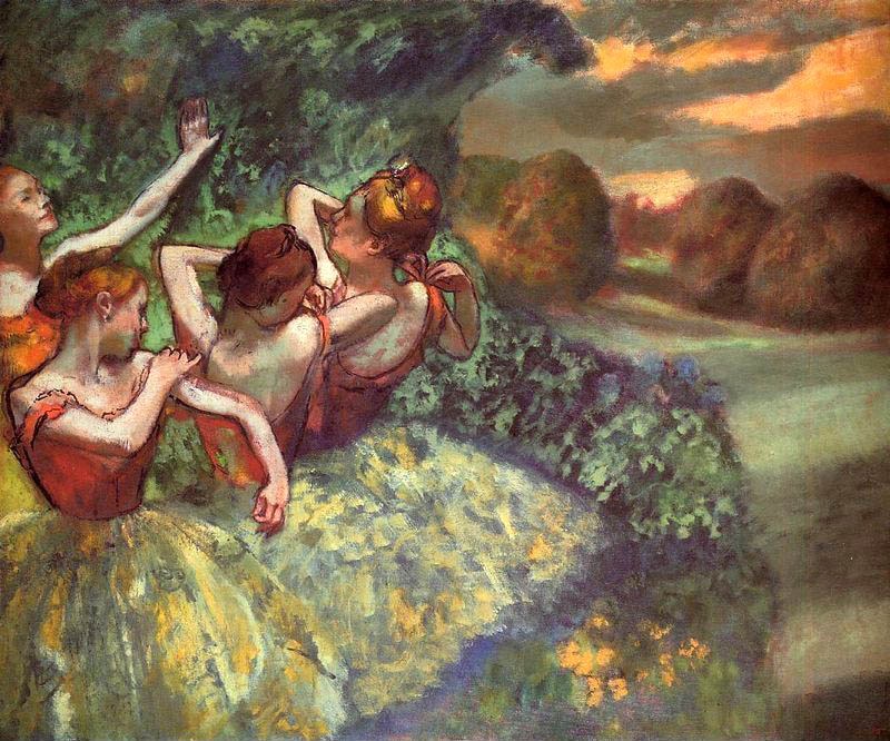 Edgar Degas Four Dancers